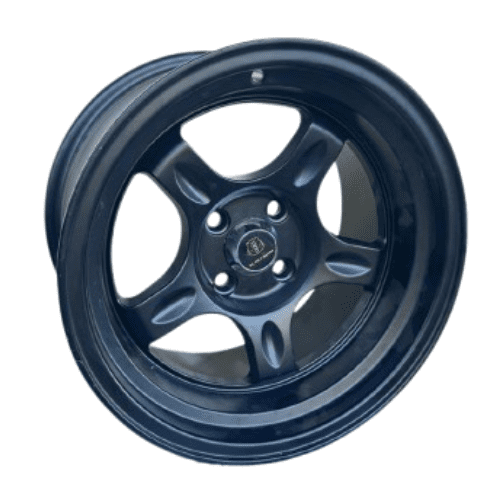 Black Bear 15-Inch Offset Alloy Rims for Passenger Vehicles