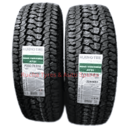 Kumho Road Venture AT51 255/70R16 109T all-terrain SUV and 4x4 tyre at Rucha Tyres & Auto Spares Kenya