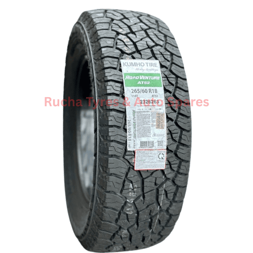 Kumho Road Venture AT52 265/60R18 all-terrain tyre at Rucha Tyres & Auto Spares in Kenya